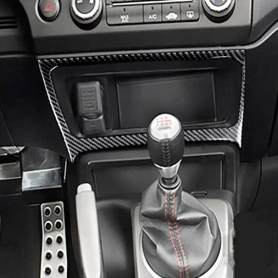 For Honda Civic 8th Gen 2006-2011 Carbon Fiber Interior Console Storage Box Trim