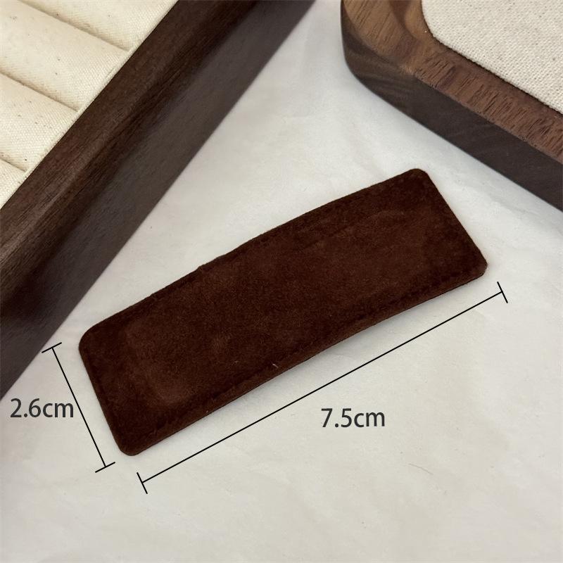 

French Retro Suede Hairpin Women Side Clip Bangs Clip Hair Accessories кавовий