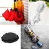 2 Sets of Umbrella Top Cap Replacement, Black Sturdy Plastic Umbrella End Cap Fitting, Easy DIY Repair