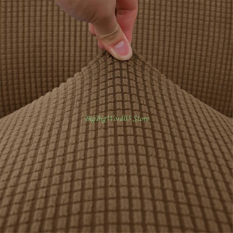 24TE Elastic Sofa Cover Warm Polyester Fabric Cushion Slipcover for 60-70cm Wide