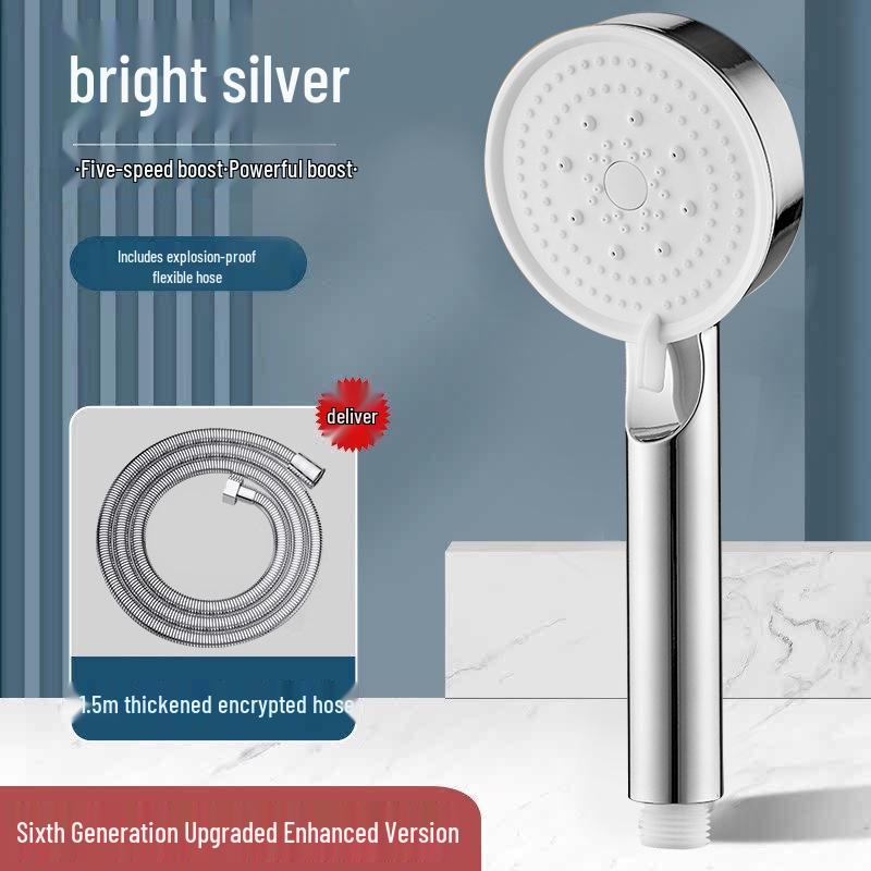 High-Pressure 5-Speed Handheld Shower and Faucet Set