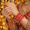 Ensemble de 16 Bracelets Tendance Élégants en Verre et Ghungroo Cachemir pour Femmes et Filles | Derniers Bijoux Traditionnels Festifs pour Mariage Fête