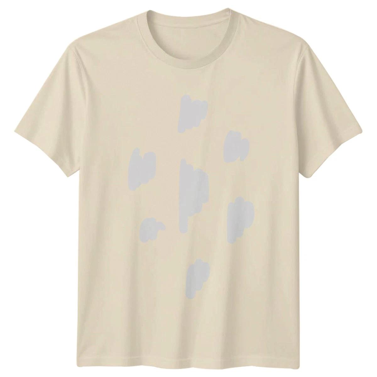 Abstract White Shapes Pattern T-Shirt Abstract Pattern Art Design Birthday Gift XS