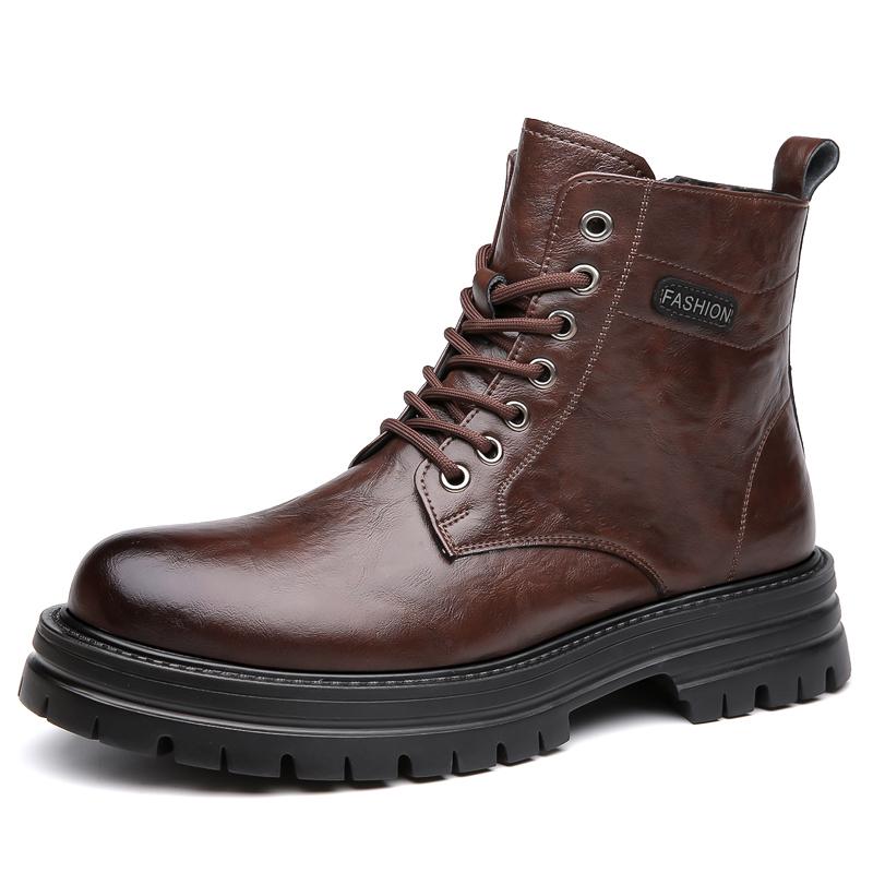 Men Winter Boots Leather Casual Fashion Durable Comfortable Wear For Daily Use Durable Material With Good Quality 42 9990₽