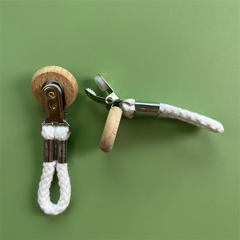 6pcs Towel Clip Set, Multi-Functional Bathroom Hook with Rope, Suitable for Towels and Washcloths, Household Bathroom Storage Accessories