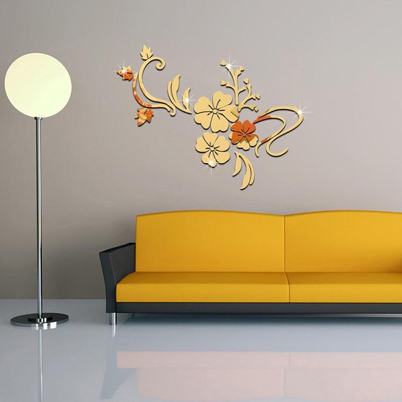 Lightweight Mirror Sticker Wall Acrylic Mural Decal Wardrobe Decoration
