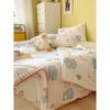 Lightweight Knitted Comforter Cute Cartoon Pattern Skin Friendly Thin Summer Quilt Air Conditioner Duvet for Home