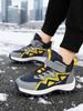 Unisex Kinder Winterstiefel Hoher Schaft Warm Gefüttert Schneeschuhe Klettverschluss Rutschfest Outdoor Wanderschuhe Größe 31-40