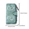 Heart-shaped Long Zipper Wallet, Large-capacity Card Holder, Unisex Clutch Bag, Stylish Zippered Coin Purse, Suitable for Daily Use, a Great Gift for