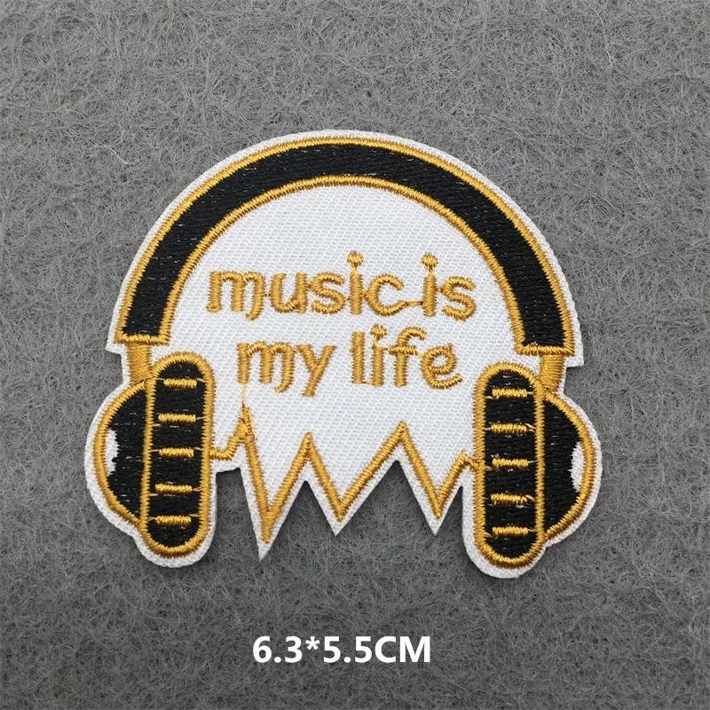 Embroidered Patches On Clothes Punk Patches For Clothing Diy Skull Stripes Stickers Cartoon Patches Appliques Badges