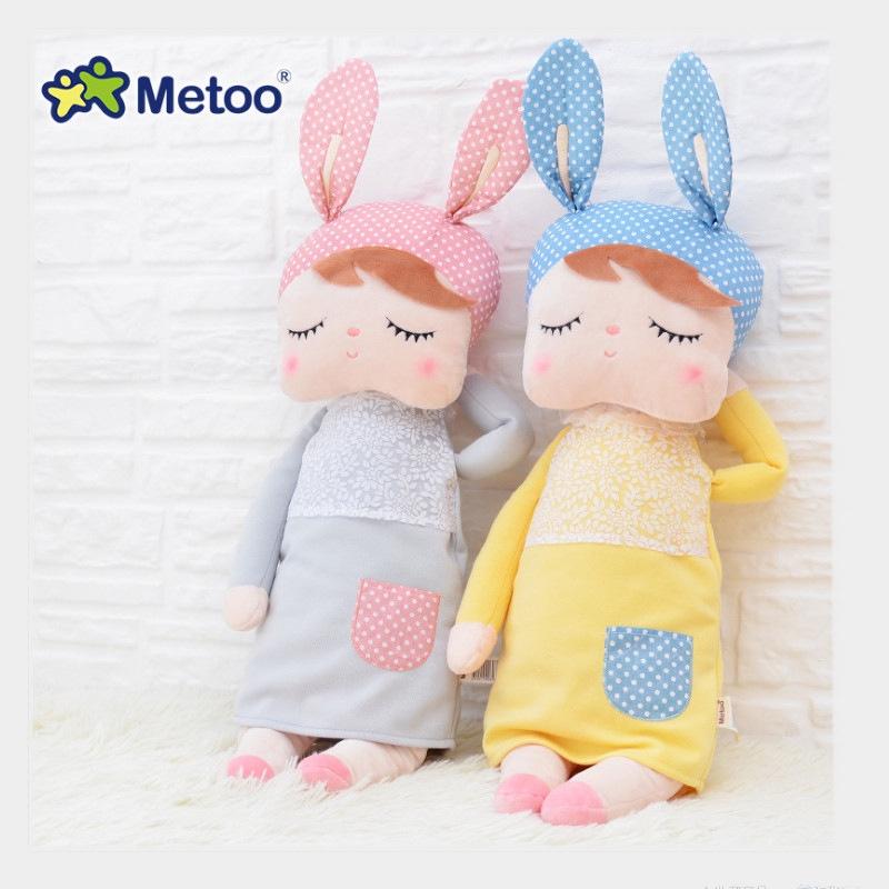 Adorable Metoo Angela Plush Doll With Cartoon Rabbit Ears For Girls' Home Decor
