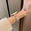 Luxury Stainless Steel Band for Apple Watch Ultra 49mm 10 46mm 42 Chain Bracelet for IWatch 9 8 7 6 SE 45mm 41 40 44 Women Strap