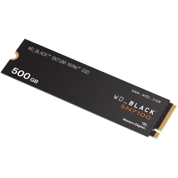 WESTERN DIGITAL - WDS500G4X0E - Internal SSD - Black - SN7100 - NVMe - 500 GB - Up To 6,800 MB/s Read