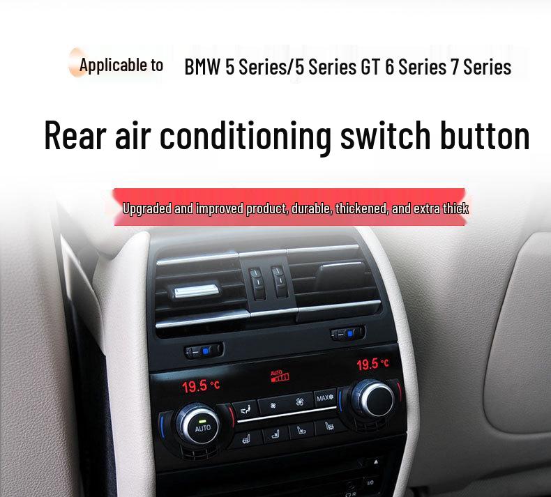 Rear AC Button Panel Trim for BMW 5, 6, 7 Series, 5GT, X5, X6