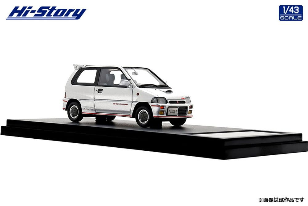 Inter Allied Hi Story Scale MITSUBISHI MINICA DANGAN ZZ Grace Silver Finished Model HS495SL 1/43 (1990)