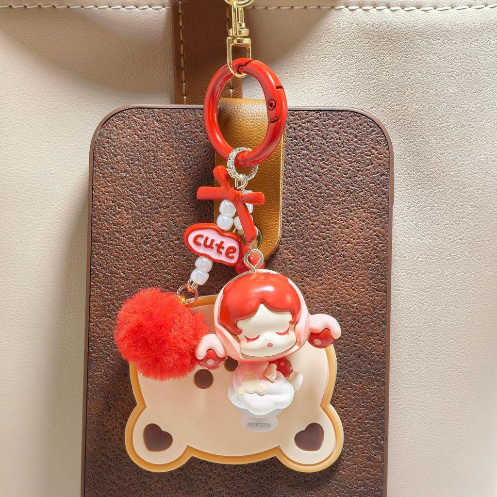 Genuine Pop Mart Hug Series Ice Cream Phone Chain & Keychain Bag Charm Women's Grain Pendant