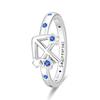New 925 Silver Twelve Constellation Series Zircon Ring For Women Fit Wedding Party Jewelry Gifts