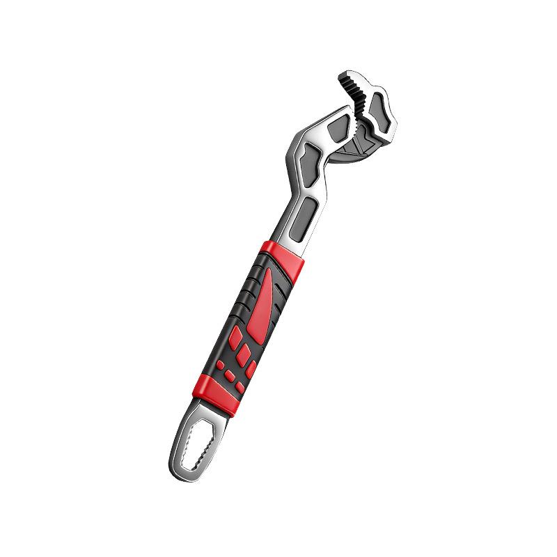 Universal Anti-slip Adjustable Wrench Set Stainless Steel Quick Snap Pipe Repair Tool for Plumbing & Household Maintenance