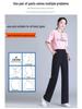 Ice Silk Chiffon High-Waist Quick-Dry Wide-Leg Pants for Women