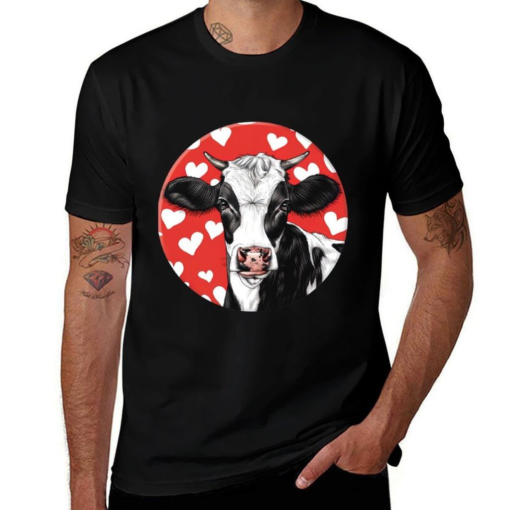 Cow Heart Lover Tshirt Sun Block Outdoor Tshirt
