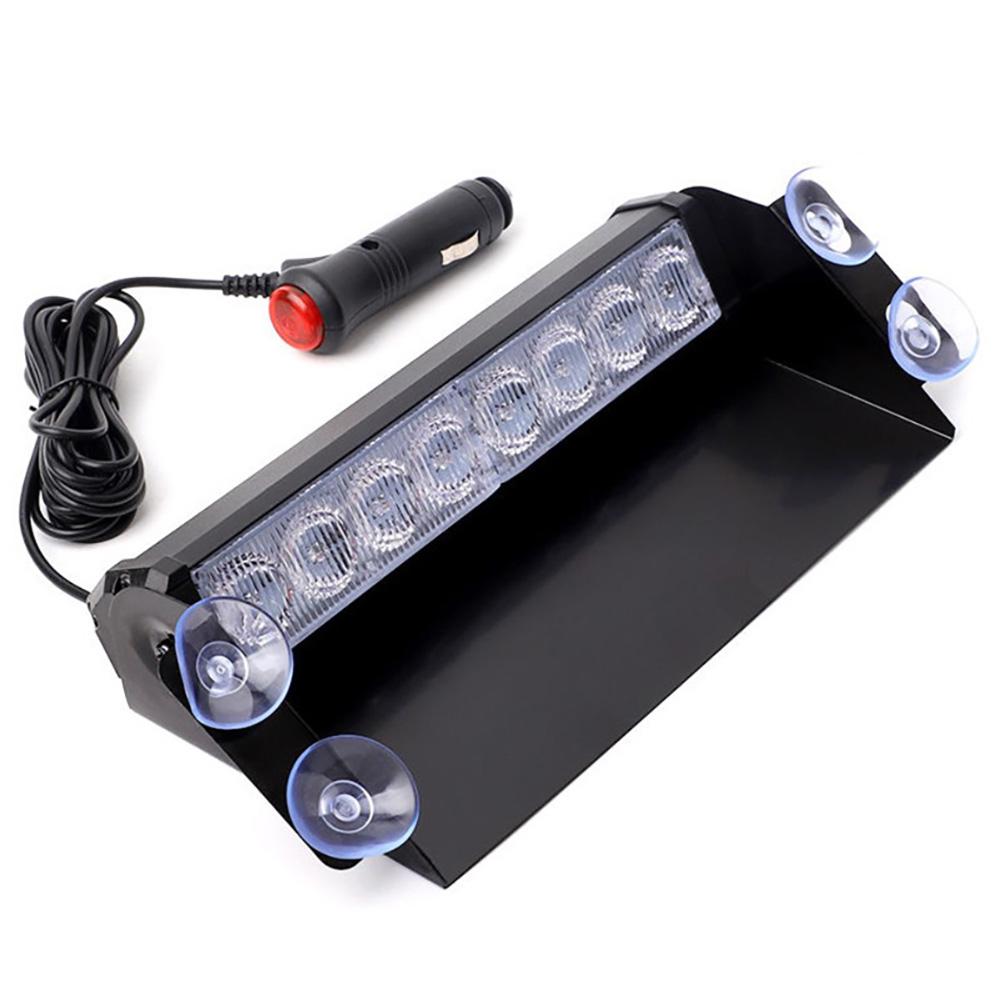 8 LED Auto Strobe Blinklicht mit Saugnapf für Auto 12V Notfall Signal Lampen Warnung Licht Auto Lkw Windschutzscheibe Flash Beleuchtung