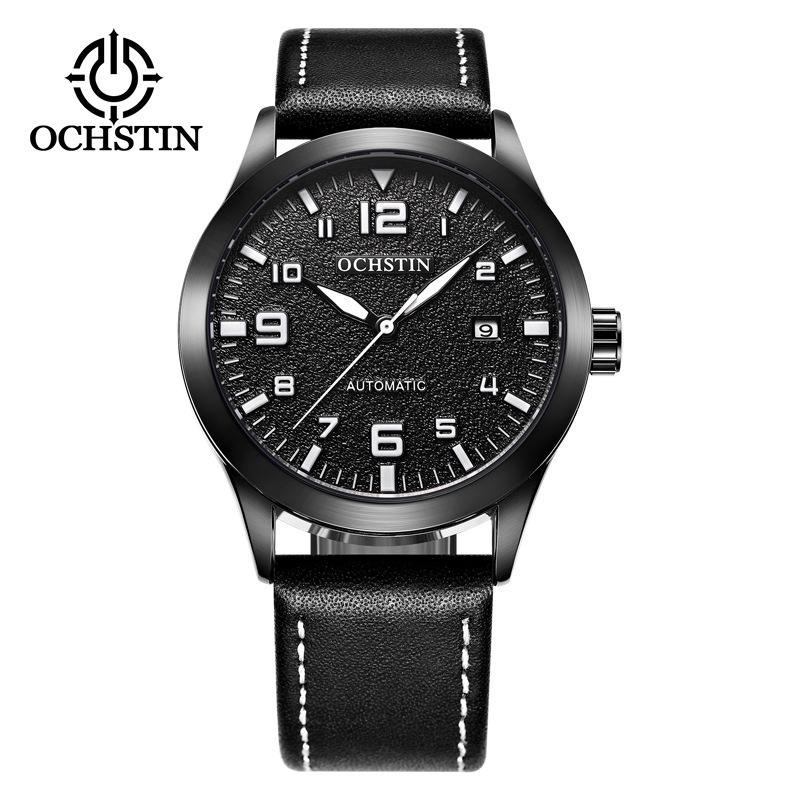 OCHSTIN Retro Genuine Leather Automatic Men s Watch - Trendy Casual Business Wristwatch
