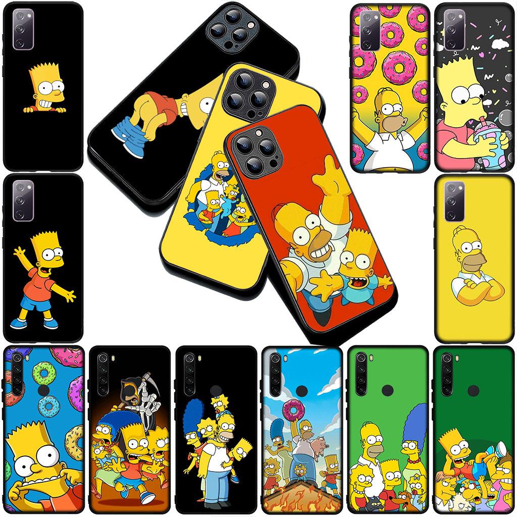 Barts Cartoon S-Simpsons Silicone Phone Cover for Xiaomi Poco C75 C65 C71 C85 X7 X6 M7 F7 F8 Ultra F6 Pro Soft Case