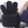 Gestrickte winddichte Skihandschuhe isoliert Touchscreen für Damen Herren Winter Schneemobil Radfahren Wandern