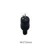 Audio Lighting Power Signal Jack 2 Pin Black DIN Plug Docking Plug Screw Terminals Connector