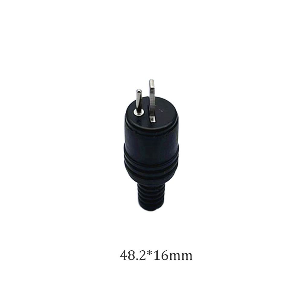 Docking Plug 2 Pin Black DIN Plug 2 Pin Connector Power Audio Lamp Signal Plug Adapters