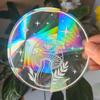 PVC 3D Regenbogen Sonnenfänger Wandaufkleber Katze Bär Raumschiff Planet Sonnenfänger Selbstklebende Fensteraufkleber Zimmer Heimdekoration