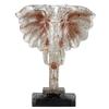 Resin Handicrafts Simulation Animal Sculpture Crystal Elephant Transparent Elephant Head Ornaments Home Decoration Accessories
