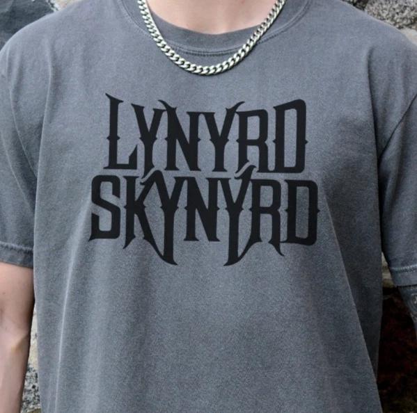 Футболка южной рок-группы Lynard Skynard на винтажной черной футболке Comfort Colors XL
