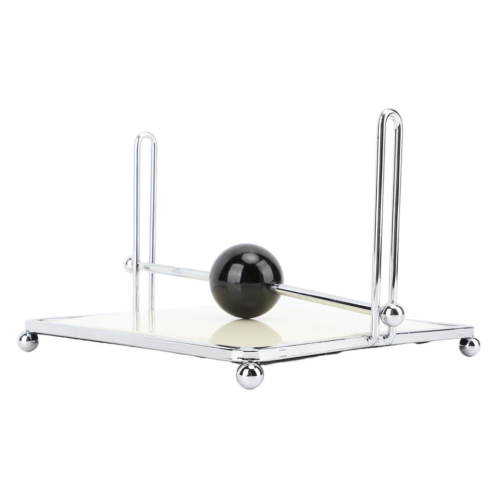 Serviettenhalter für Tisch Quadratischer Servietten-Spender mit zentraler Kugelstange für Küche Restaurant Bauernhaus Außen Abendessen