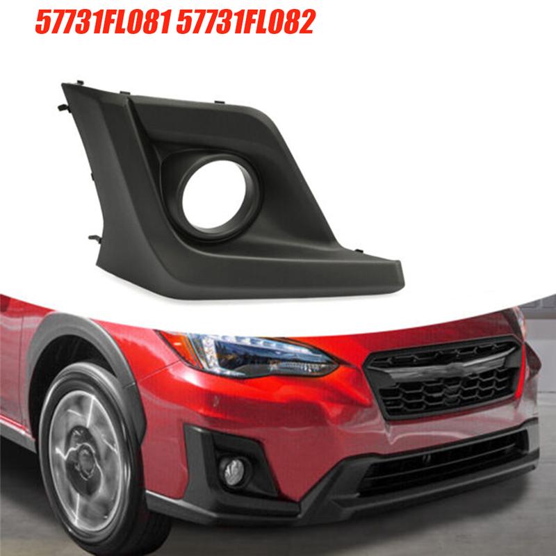 ABLZ-1Pair Front Bumper Fog Light Cover 57731FL092 57731FL082 For Subaru Crosstrek VX 2018- Accessories Fog Lamp Bezel Trim