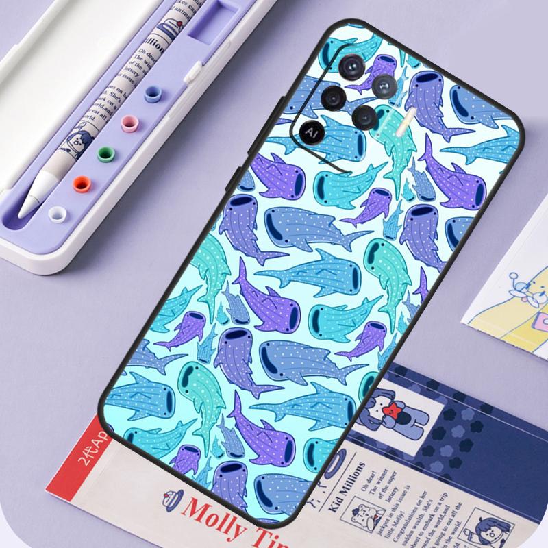 

whale sharks For Oppo A60 A80 A40 A94 A74 A54 A15 A18 A38 A58 A78 A98 A16 A76 A96 A57 A17 A77 A5 Pro Case OPPO A78 5G