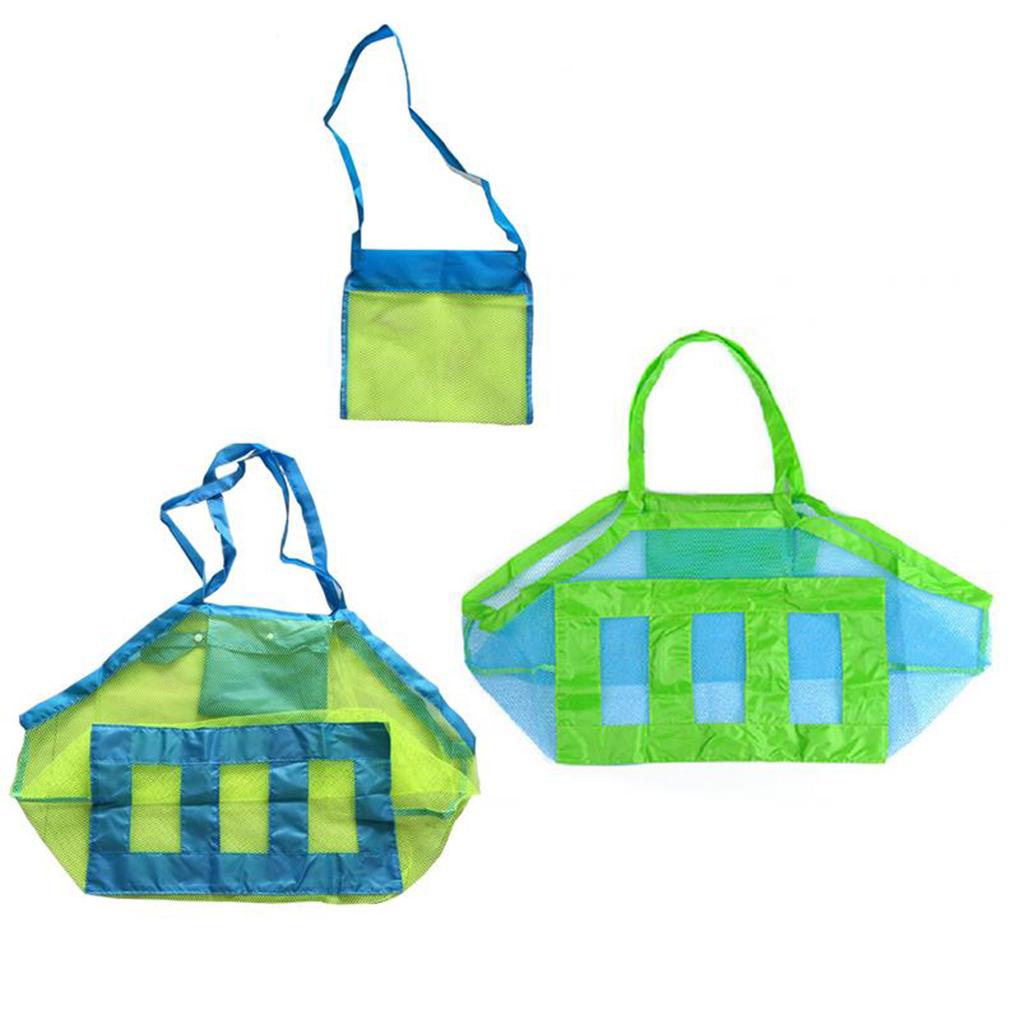 Kids Beach Toys Collection Bag Mesh Sandboxes Children Storage Shell Net Bags