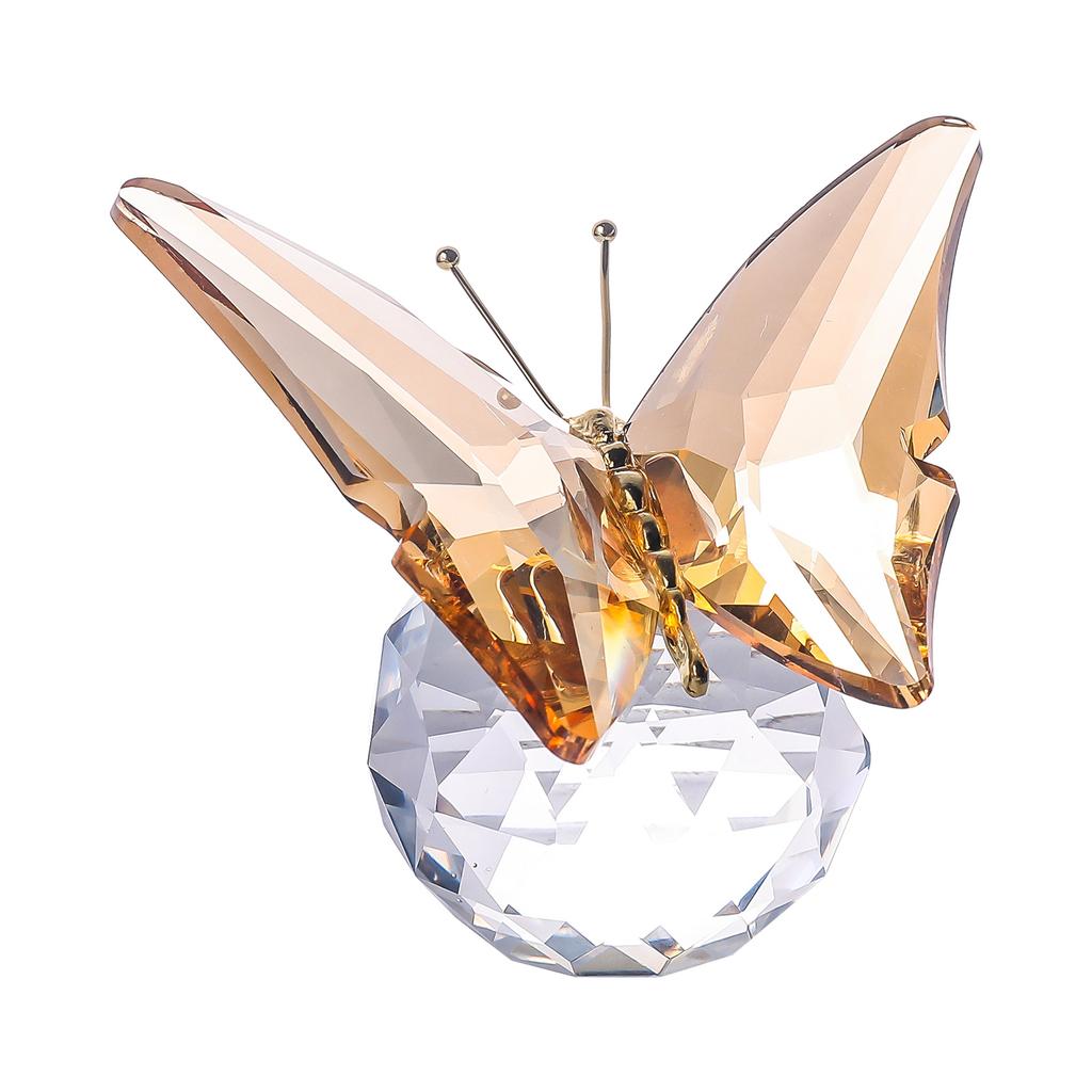 Crystal Butterfly Figurine Collectible - Handmade Glass Animals Figurines Crystal Office Desk Table Home Decor Paperweight