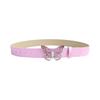 Elegant PU Leather Waist Belt Waist Ornament Decorative Sash Feature Rhinestone Butterfly Buckle for Fashion Women