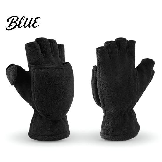 Flip Gloves 1 Top Mittens Delicate Fleece Good Fluffy Pair Warm Covered Winter for Photographing
