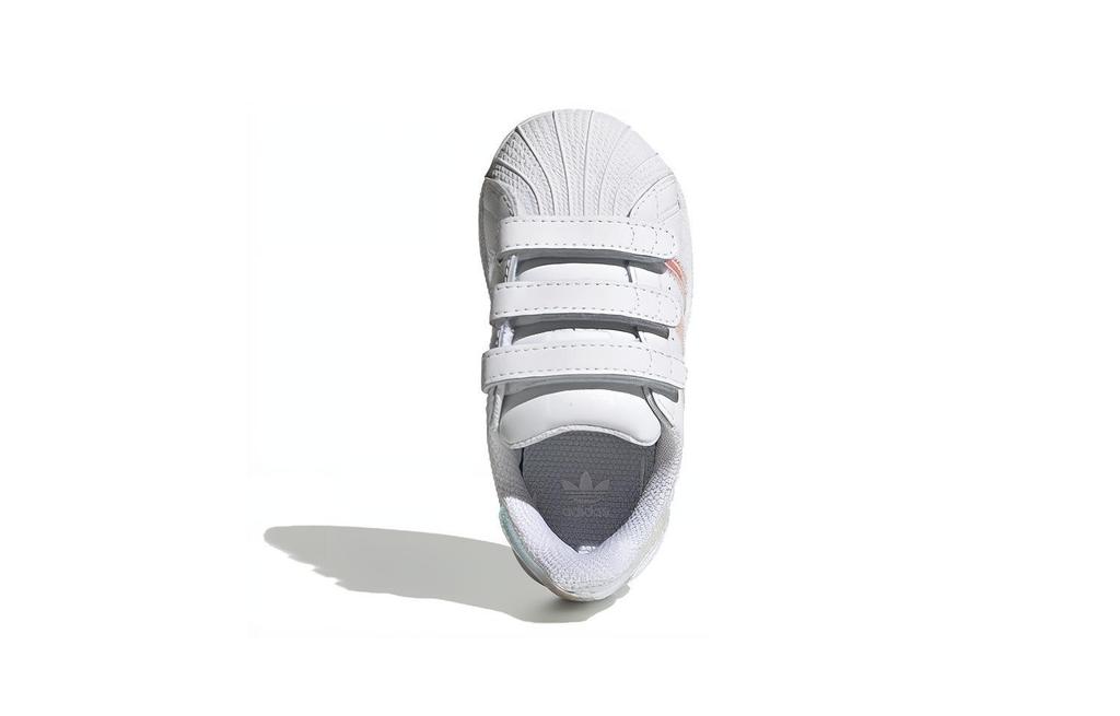Adidas Originals SUPERSTAR Comfortable Abrasion Resistant Low top Toddler Shoes White Infant And Toddler FV3657