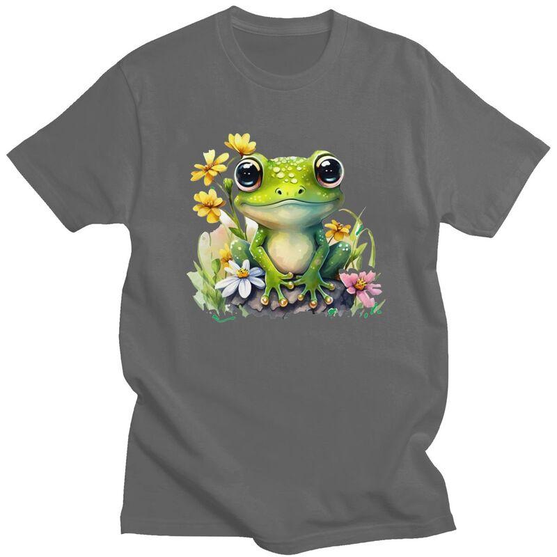 Custom Funny Frog T Shirts for Men 100 Cotton Tees Tshirt ShortSleeve Fashion Tshirt Clothes