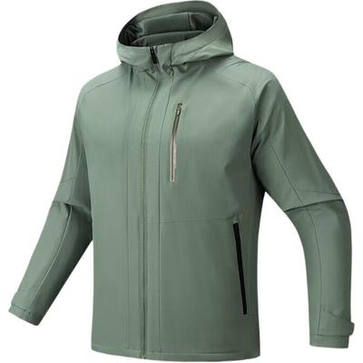 Soft Windproof Versatile Zip-Up Hooded Jacket Men Jackets 152547613N-2