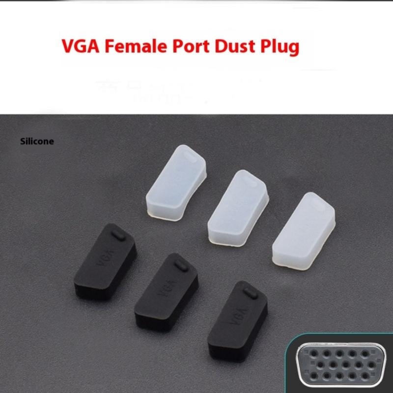 10Pcs Silicone Anti Dust Plug Notebook Dustproof Stopper Laptop VGA Dust Plug Computer Waterproof Cover Office Equipment