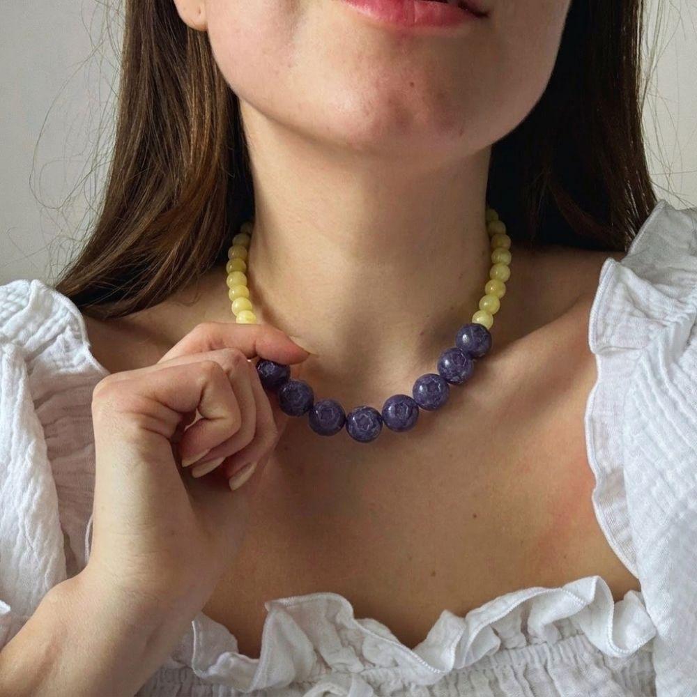 Y2K Fruit Beaded Necklace Resin Fashion Necklace Creative Fruit Necklace Women