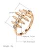 Rose Gold Color Vintage Ring For Women Unique Creative Natural Zircon Accessories Ethnic Bride Daily Fine Jewelry