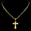 Hip Hop Christian Jesus Cross Necklace for Women Men Stainless Steel Silver Color Choker Prayer Baptism Gift Jewelry 8225-QKC