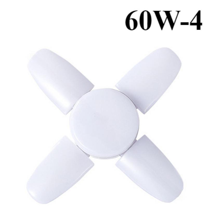 E27 LED Light Garage Lights 3800LM Led Garage Ceiling Lights Deformable Led Garage Lights With 4 Ajustable Panels