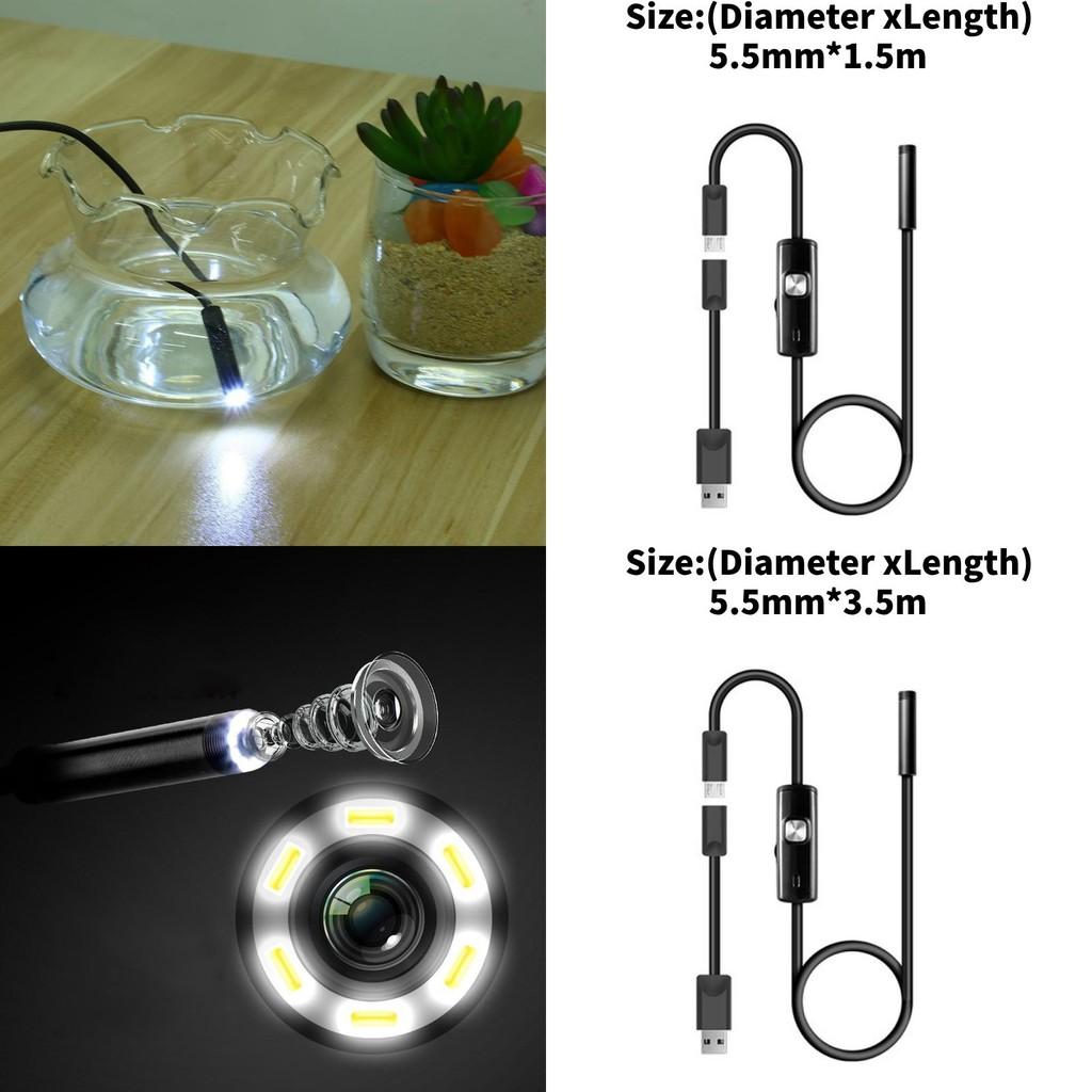 Hd Usb Endoscope With Flexible Lengths For Pipe Inspection And Mechanical Troubleshooting