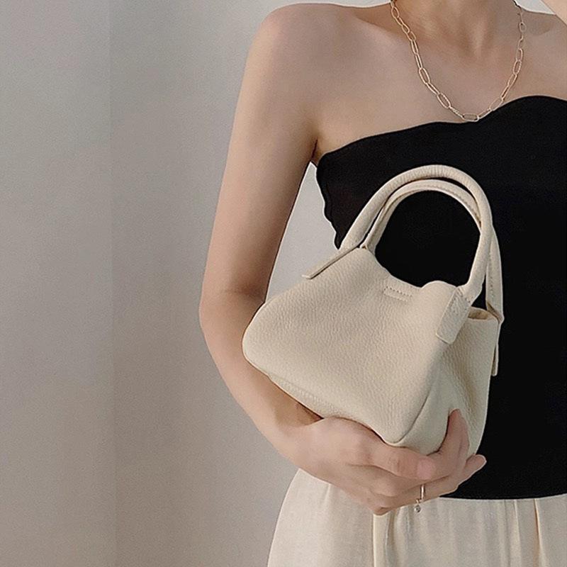 

New high-end vegetable basket handbag niche design shoulder messenger bag versatile multi-form bucket bag